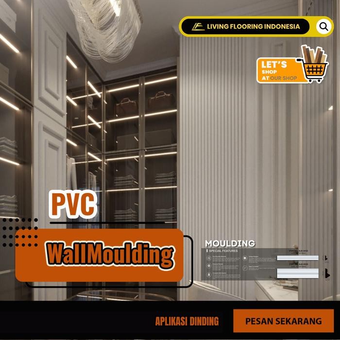 Wall Moulding PVC List PVC Untuk Dekorasi Dinding