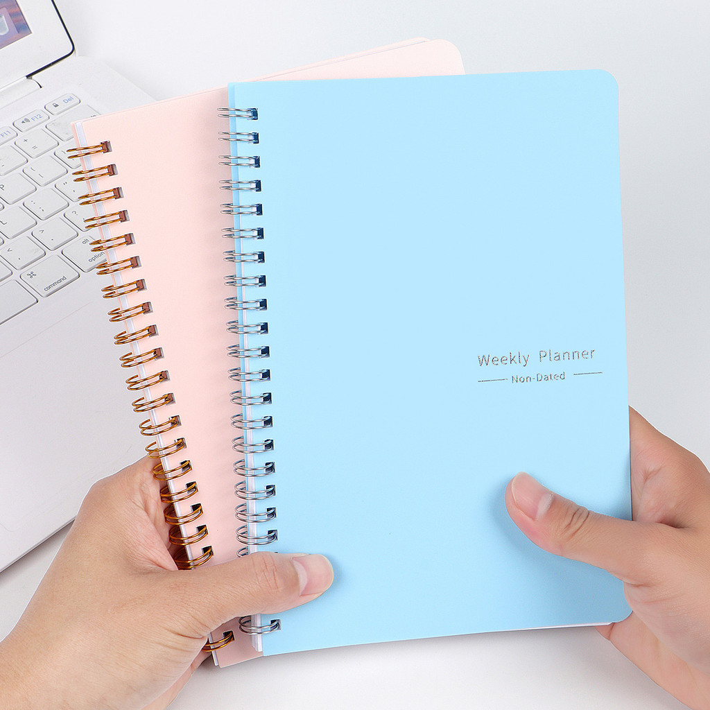 

Undated Weekly Planner A5 Weekly Goals Spiral Binding Notebook Planner Agenda Record Daily Plans To Achieve Future Goals