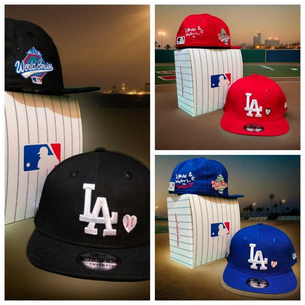 L A LOVE TOPI SNAPBACK BORDIR VISOR DEPAN LURUS SNAPBACK BUILTUP