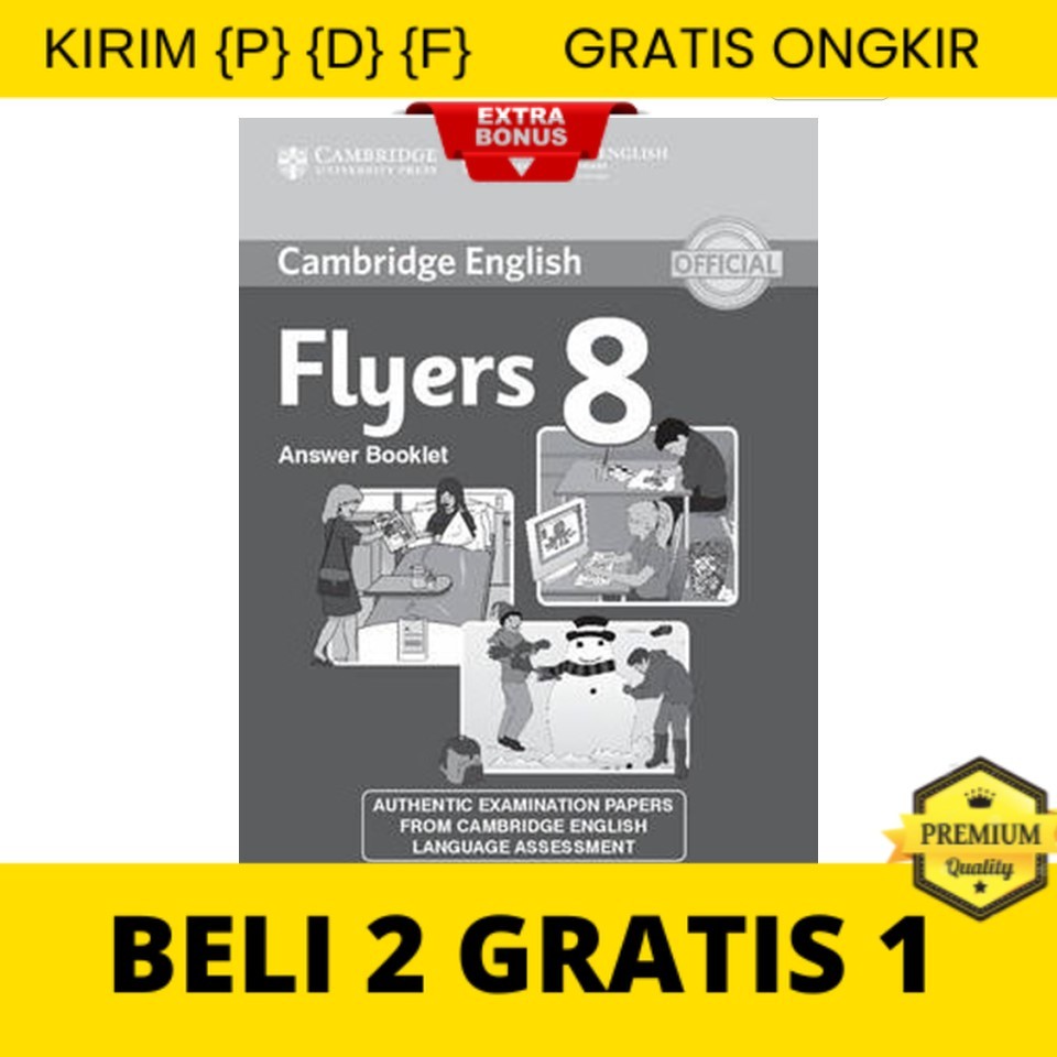 

{P} {D} {F} CRAZY SALE | Cambridge English Young Learners 8 Flyers Answer Booklet