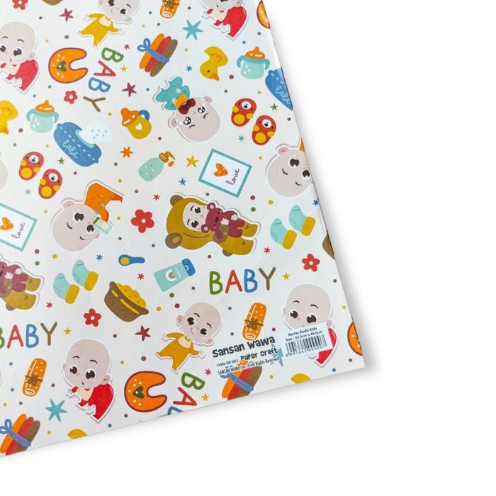 

TERBARU!! Kertas Kado Sansan Wawa Sanwa Newborn Baby Boy Birthday - 1