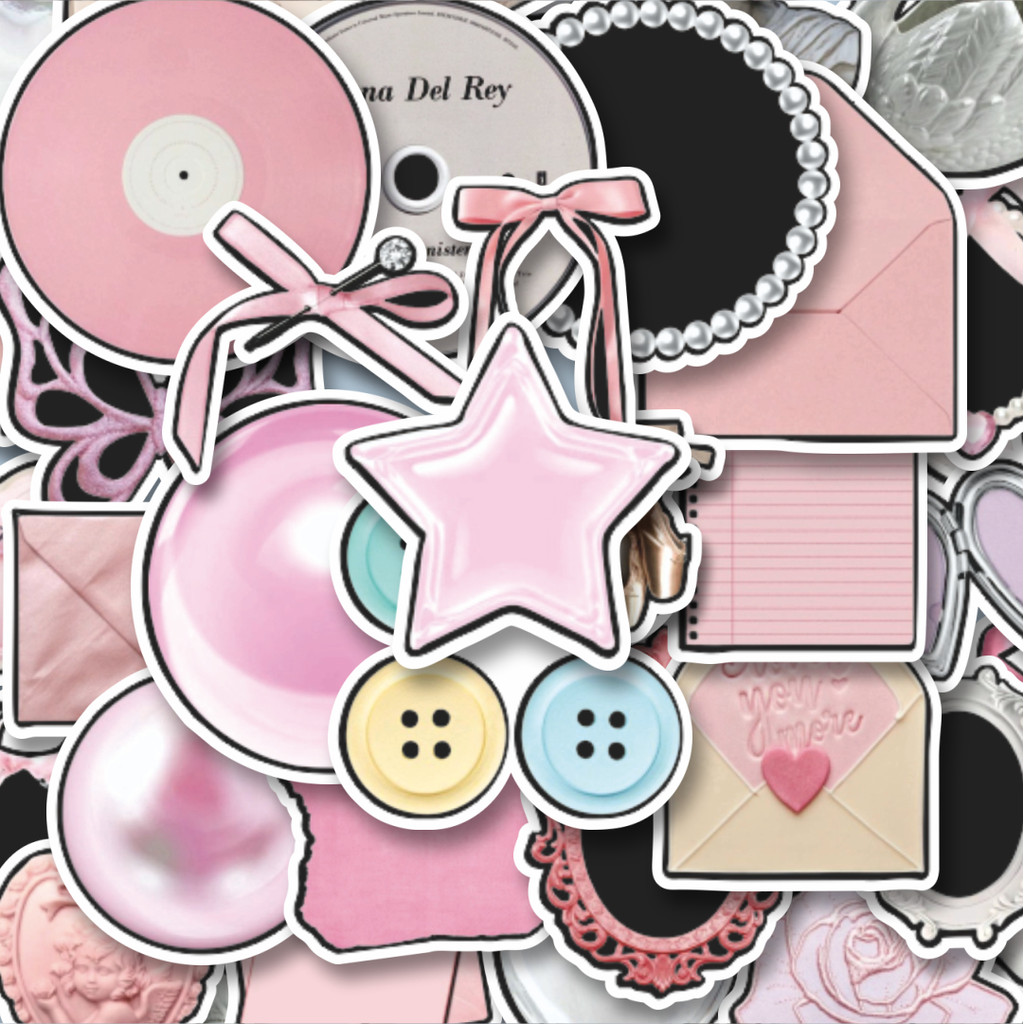 

100PCS Lucu Stiker Coquette Retro Aesthetic Mix 1 Stiker Aesthetic Stiker Anti Air Stikers Berperekat Waterproof sticker decal buat Motor Helm Buku Journal Koper Casing HP Laptop Botol Minum Hadiah anak