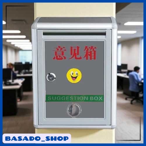 Kotak Saran Dinding Minimalis Suggestion Box Aluminium Alloy - BO302