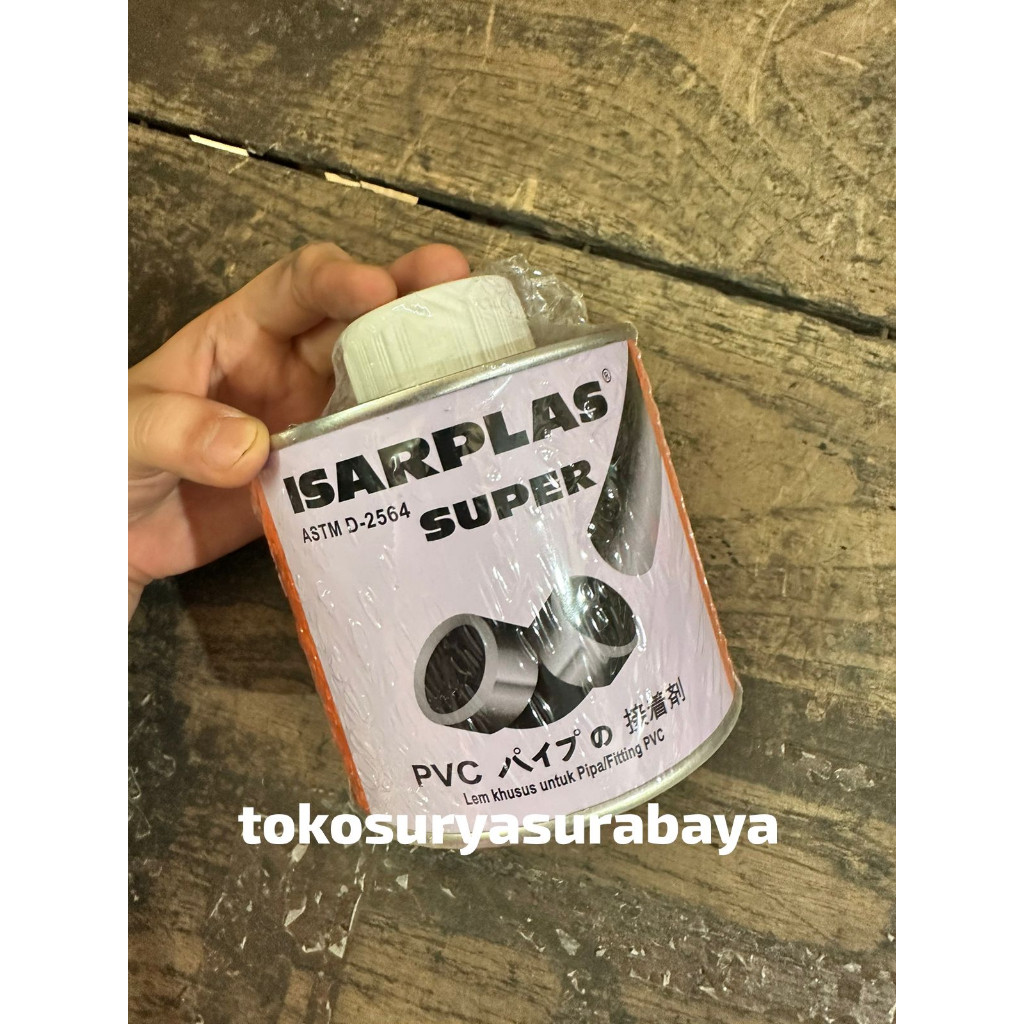 Terlaris 1 kaleng lem pipa isarplas original lem paralon lem pipa pvc lem pvc kaleng