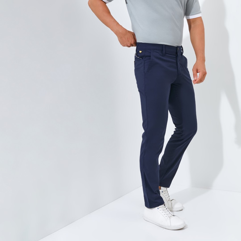 Jack Nicklaus Harrier Celana Panjang Pria Slim Fit Navy