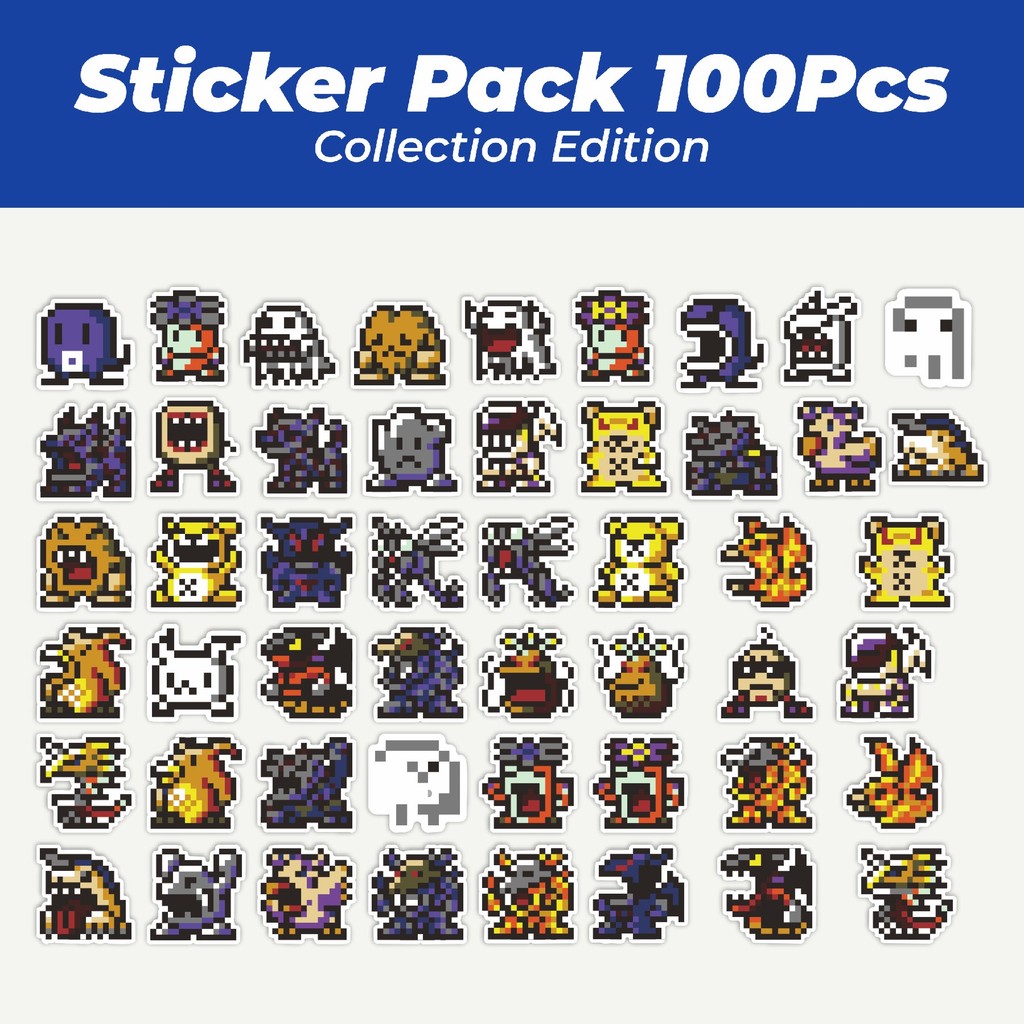 

Hot Stiker Pixel Digimon V6 Lucu Anti Air Stikers Berperekat Waterproof Sticker Decal Buat Motor Helm Buku Journal Koper Casing HP Laptop Botol Minum