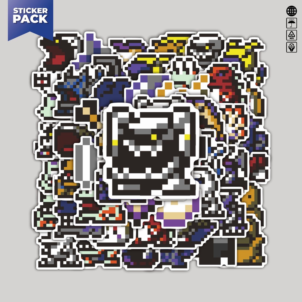 

[100PCS]Stiker Pack Stiker Pixel Digimon V8 Aesthetic Vinyl Anti Air Dekorasi Sticker Laptop Buku Journal Koper Helm Casing HP Gitar Helm Skateboard