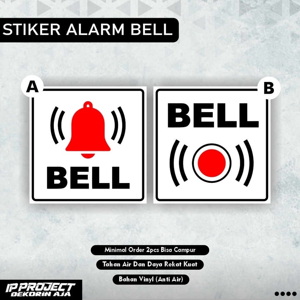 

Sticker bell rumah / sign sticker bell / stiker bell / bell rumah