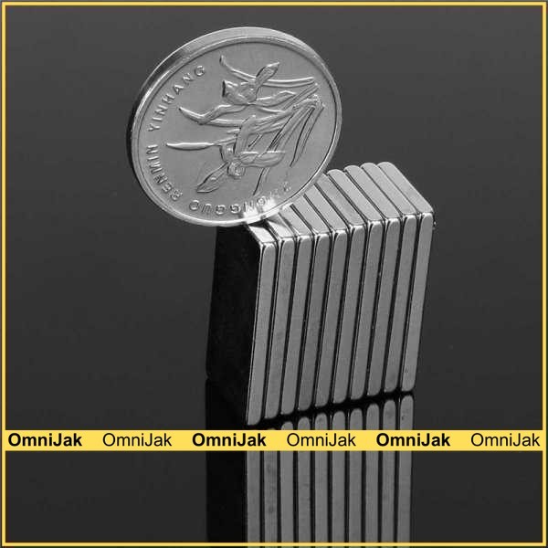 

Taffware Strong Neodymium Magnet NdFeB N35 19x9x1.6mm 10 PCS - MAG1