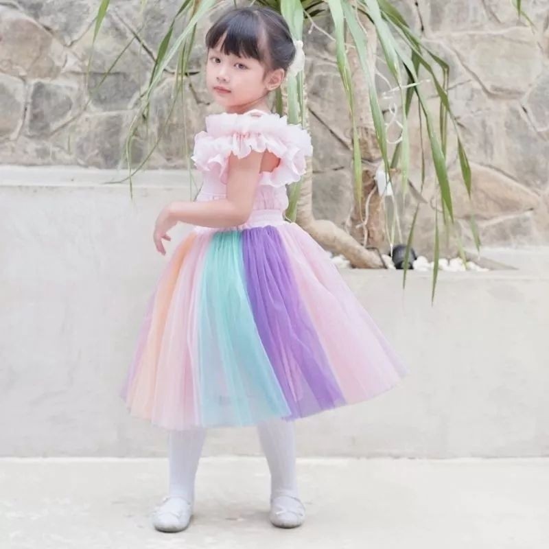 

DC_ Rok Tutu Anak Rainbow -Rainbow Kids Skirt - Bawahan Anak Pelangi