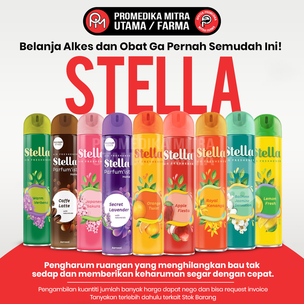Stella pengharum ruangan/stella spray Aerosol/pengharum ruangan semprot