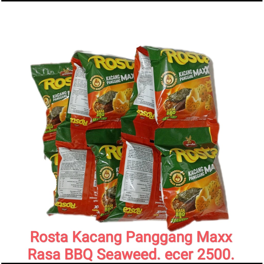 

[Maxx] Garuda Rosta Kacang Panggang maxx bbq seaweed | isi 10 bks