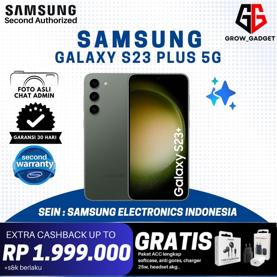 SEIN SAMSUNG GALAXY S23 PLUS 8/512GB & 8/256GB SECOND RESMI INDONESIA