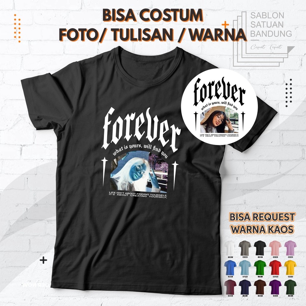 Kaos Negatif Negative Effect Custom Foto Filter Bahan Kaos Premium Bisa Desain Sendiri