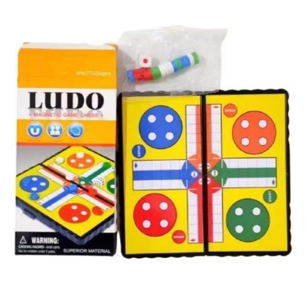 Papan Mainan Game LUDO Papan Magnet