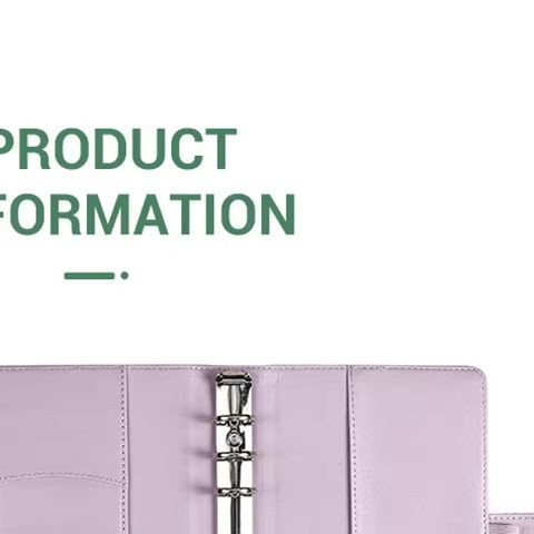 

A6 Snowflake Button PU Leather DIY Binder Notebook Only Cover Diary Books Schedule Covers School Stationery