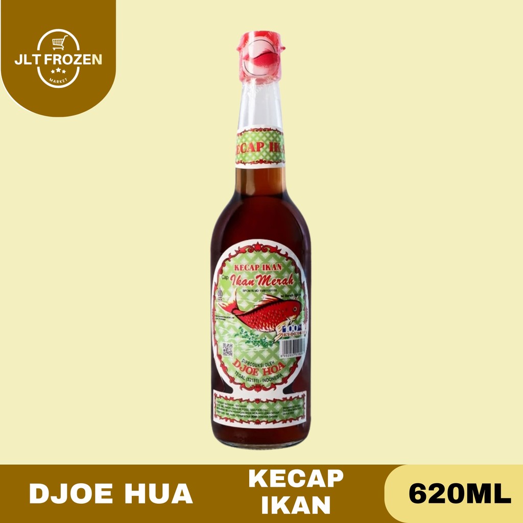 

Djoe Hoa Kecap Ikan -620ml / Kecap Sari Ikan / Cap Ikan Merah / Botol Kaca / Kecap Ikan Jadul