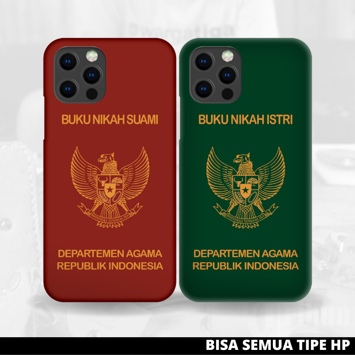 BOSCASING - Premium Casing Case Couple Buku Nikah Unik All Type Iphone Samsung Realme Oppo Vivo Xiao