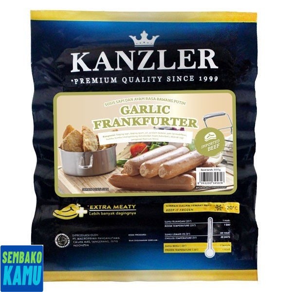 

Kanzler Garlic Frankfruter 300 gr - Sosis