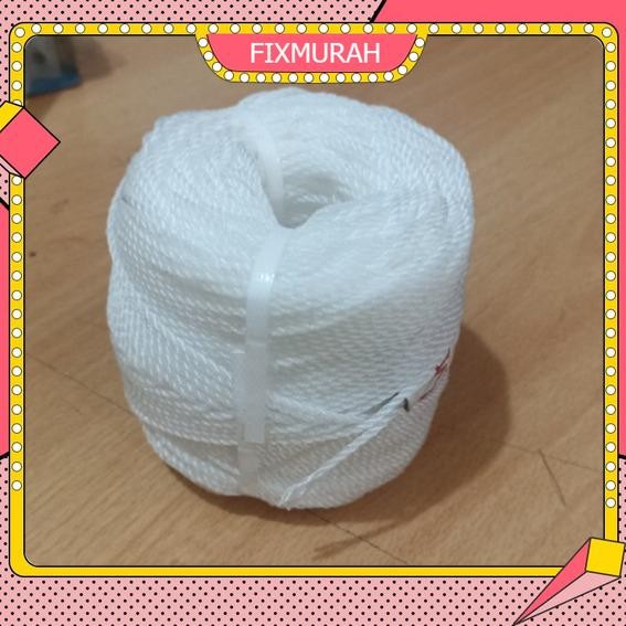 Tali Tambang Plastik 5mm Per Roll - Tambang plastik 5 mm PerRoll - Putih