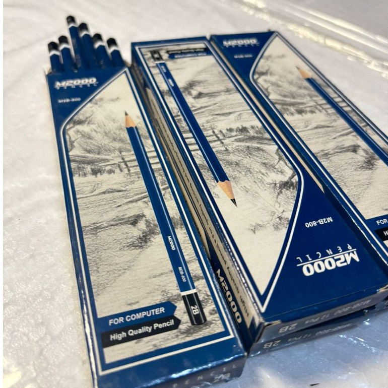 [Per 12]  Pensil M2000 / Pensil Tulis 2B M2000