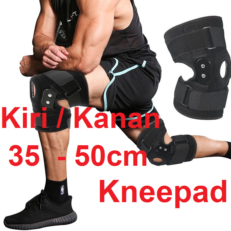 Deker Support Penyangga Lutut Dengkul Sendi Kaki Kneepad Strap Aluminium Support Olahraga Cidera Ter
