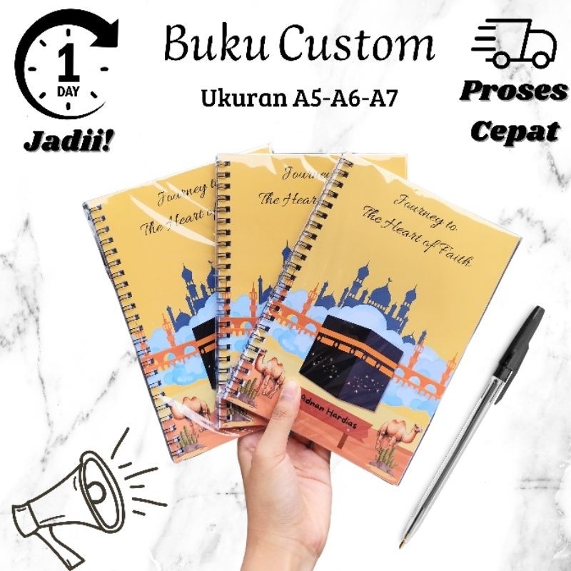 

custom buku A5 A6 A7 custom buku catatan 1 hari jadi