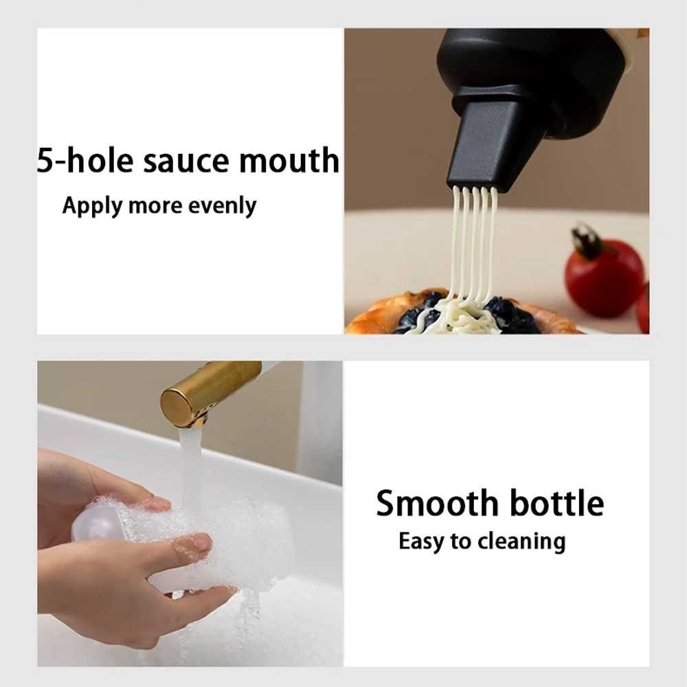 

SHIMASTR SEMON Botol Saus Kecap Squeeze Ketchup Bottle 5 Hole 280ml - ST5