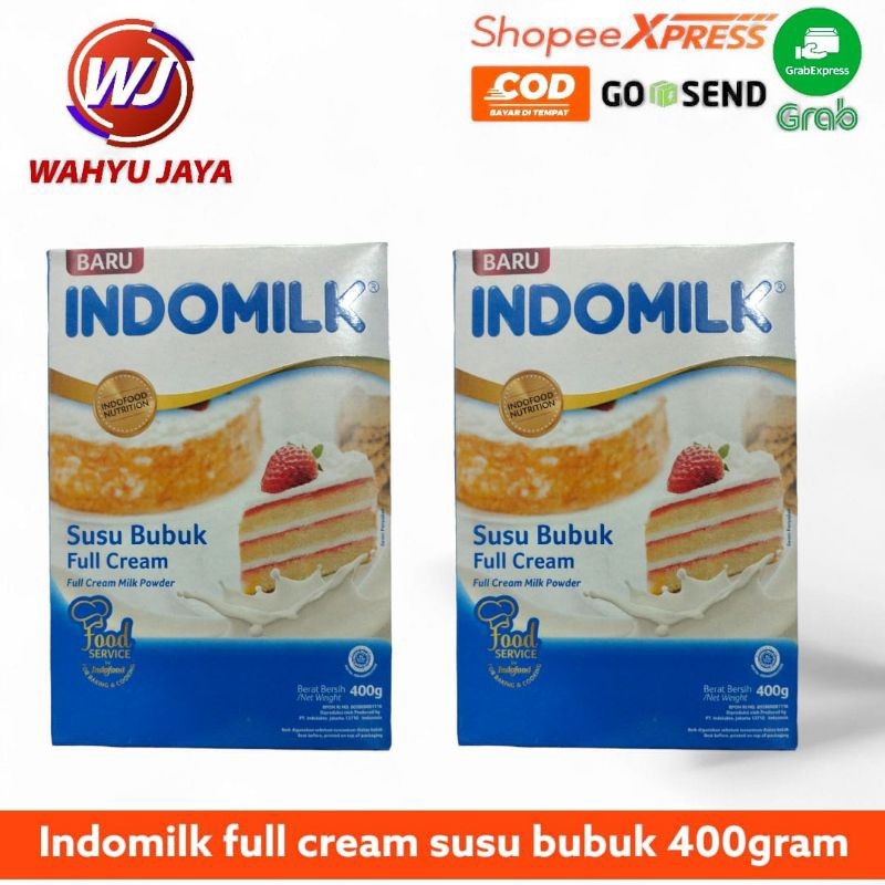 

Indomilk full cream susu bubuk 400gram