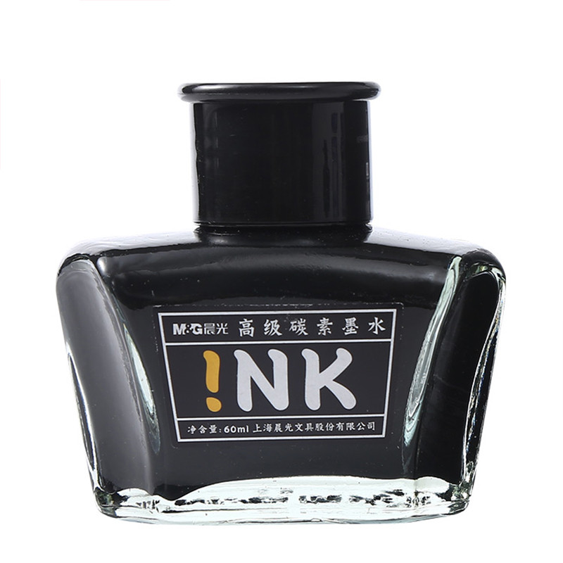 

M&G 1PCS 60ml Fountain Pen Black Carbon Ink High Quality Writing Ink Special Ink For Office Signature School Student Stationery