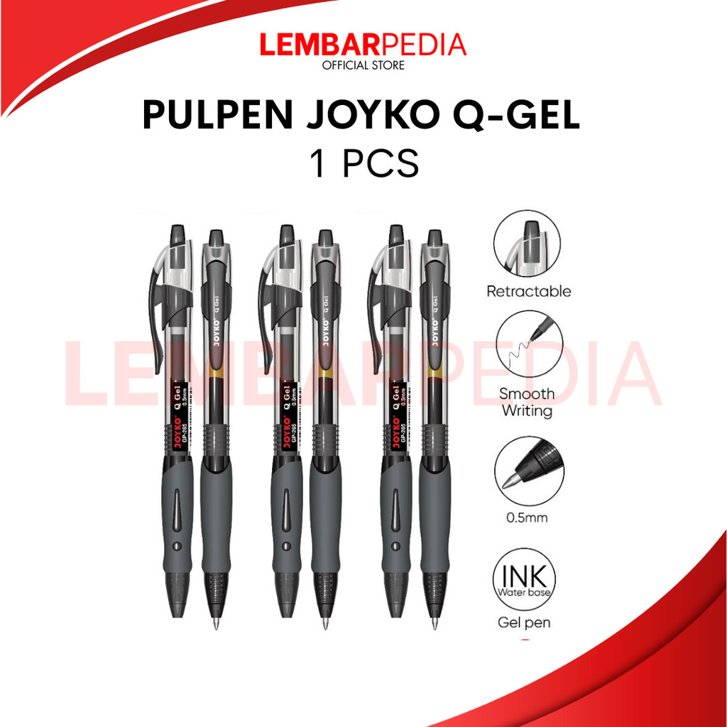 

PULPEN JOYKO CETEK Q-GEL GP-265 0.5MM TINTA HITAM PER PCS