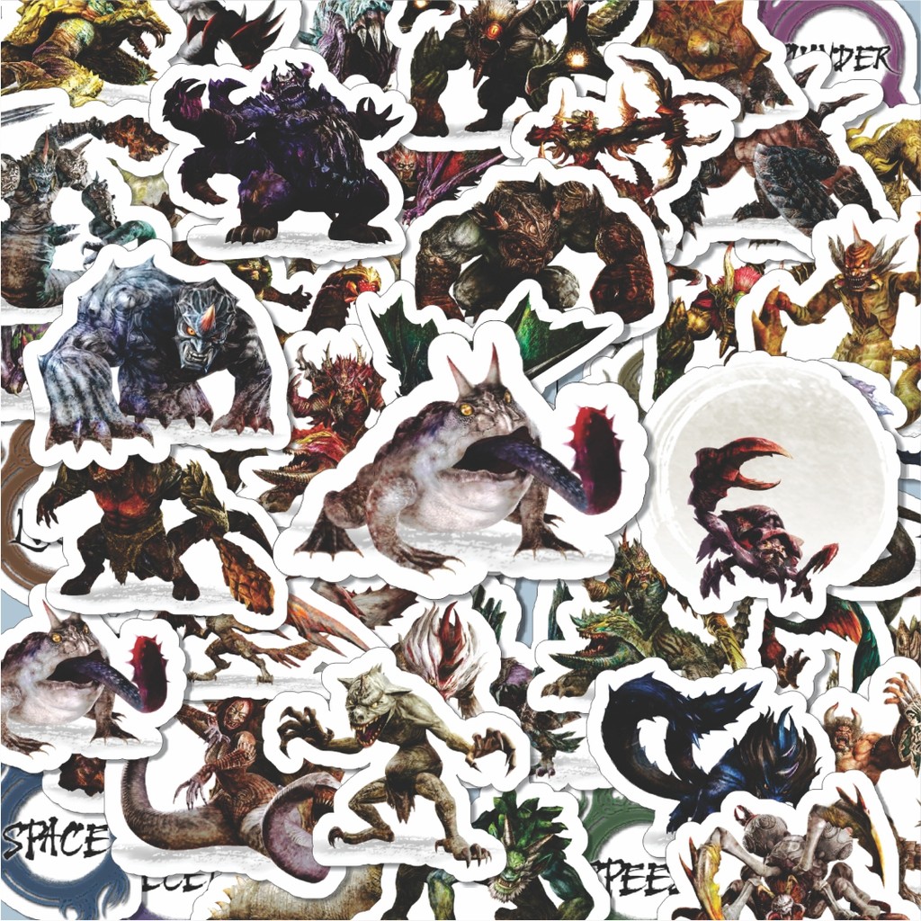 

100PCS Lucu Stiker Game Series Toukiden Karakter Mix 2 Stiker Aesthetic Stiker Anti Air Stikers Berperekat Waterproof sticker decal buat Motor Helm Buku Journal Koper Casing HP Laptop Botol Minum Hadiah anak