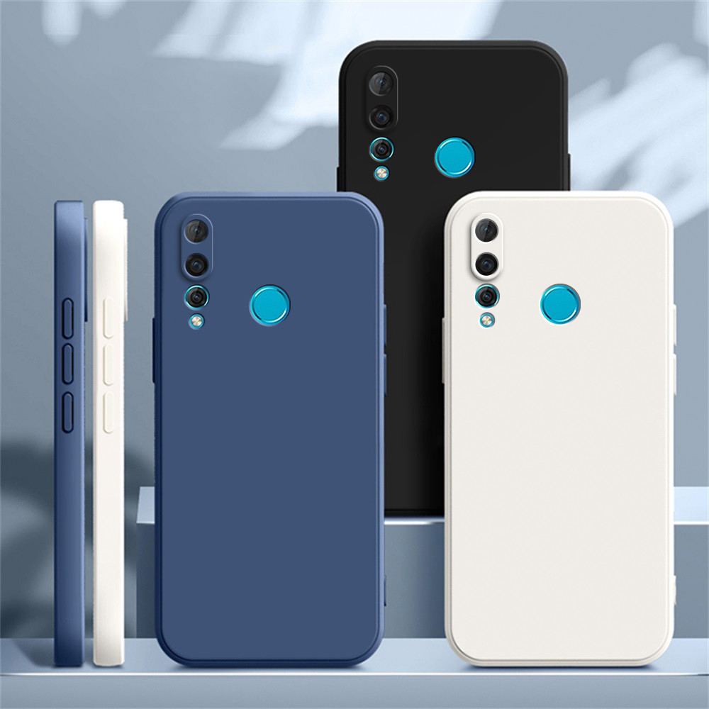 Square Liquid Silicone Phone Case for Huawei Y6P Y7P 2020 P40 lite E Y6 Y6S Y7 Y9 Prime 2019 P smart