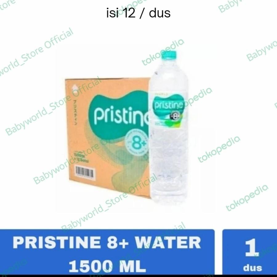 

PRISTINE air mineral PH tinggi PH 8 Per Dus ( 1500ml / 600ml / 400ml )
