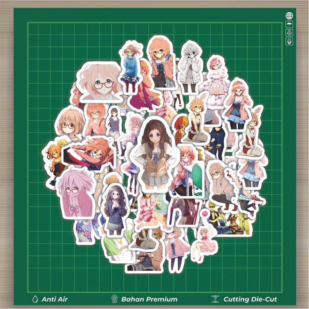 

HOT 50 PCS STIKER Stiker Anime Series Beyond The Boundary Karakter Mix 1 Stiker Fashion Cars Decal Dingin Kartu Album Custom Vinyl Anti Air- Sticker Aesthetic Buku Journal Koper Casing HP Tablet Laptop Helm Motor Botol Minum