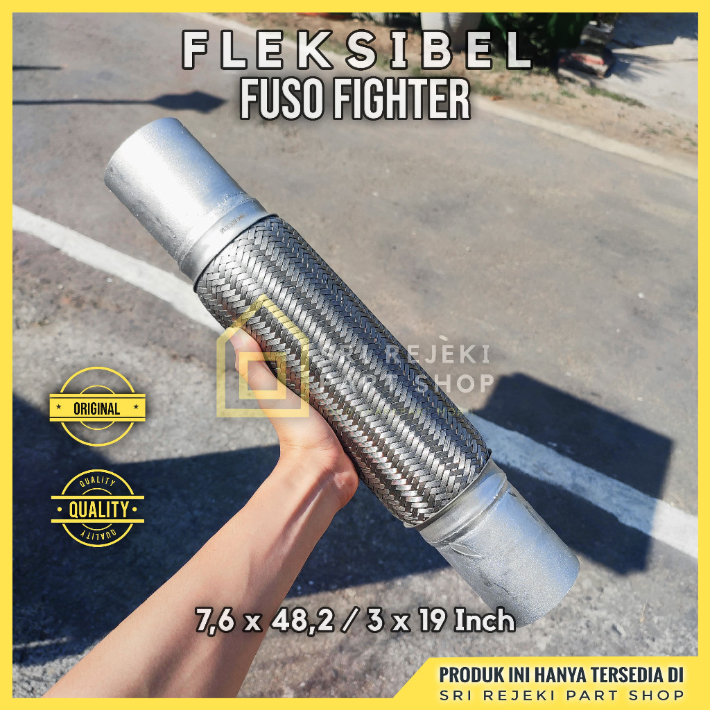 PROMO Fleksibel Knalpot Fuso, Tronton, Hino, Quester, Giga 3 inch Tanpa Spiral Tronton, Trintin