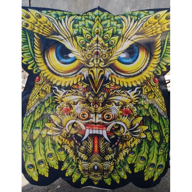 

* Layang layang burung hantu mini 80cm x 70cm hrga grosir { Knockdown} *