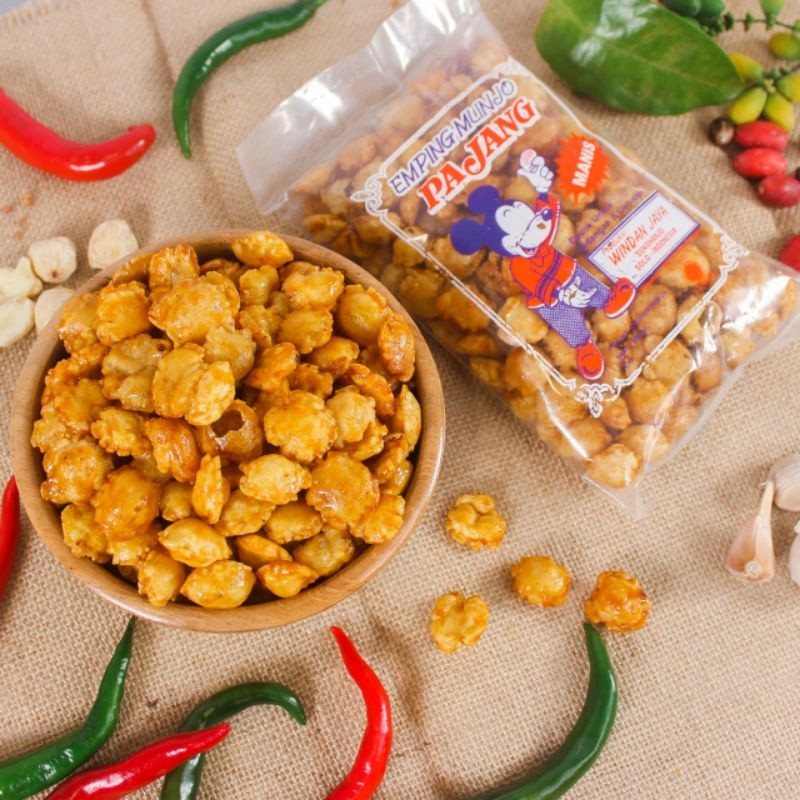 Emping kletuk / emping gepuk / emping melinjo matang / emping melinjo pajang 250gr matang