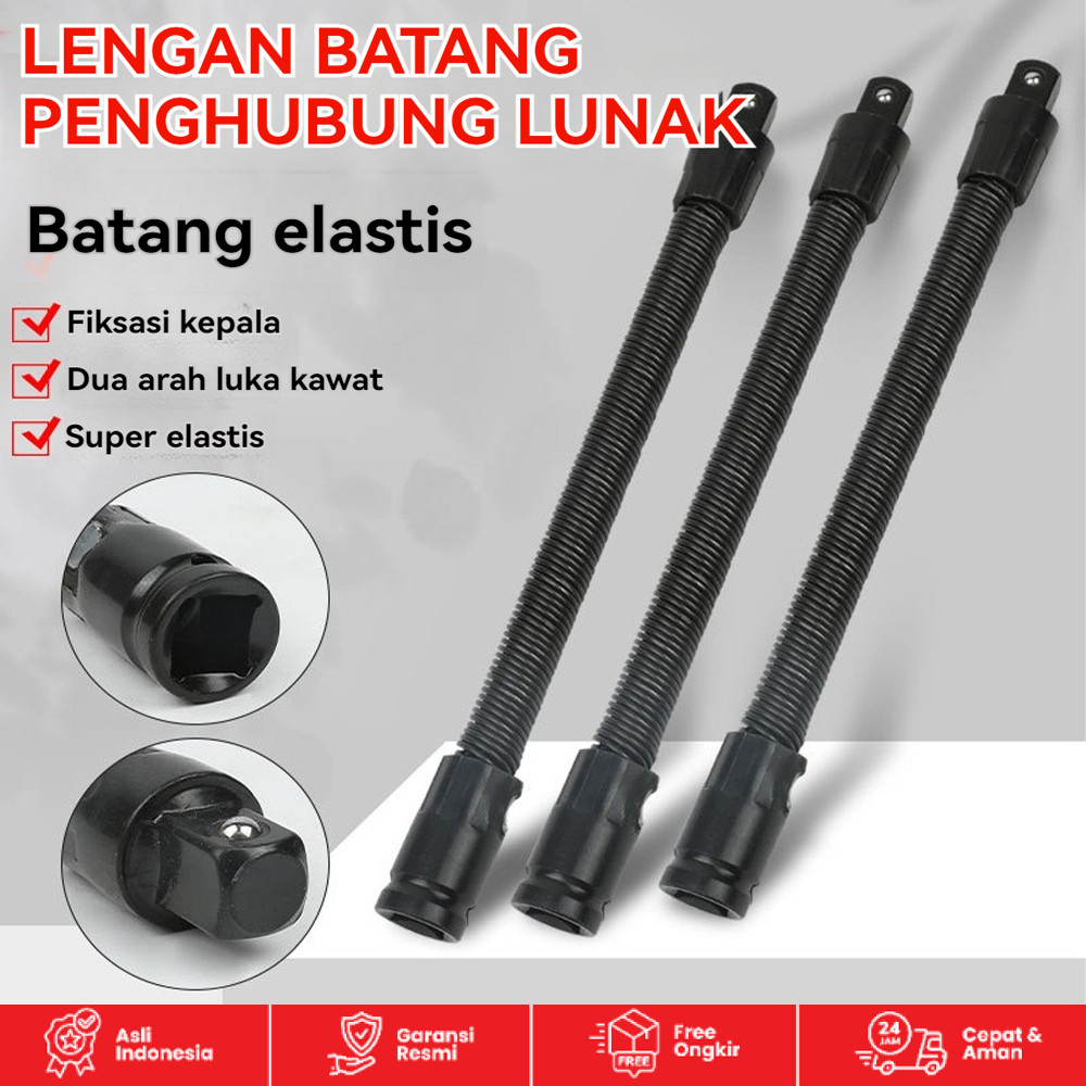 Sambungan Ekstensi Kabel Fleksibel Bor Impact Wrench Extension Rod Pemanjang Kunci Sok Socket1/2Inci