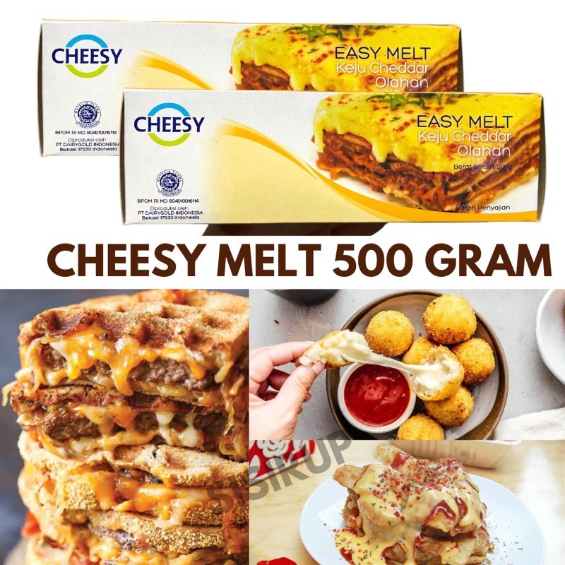 

500 GR CHEESY MELT 500 GR / Easy Melt Cheese / Cheesy / Keju Cheesy
