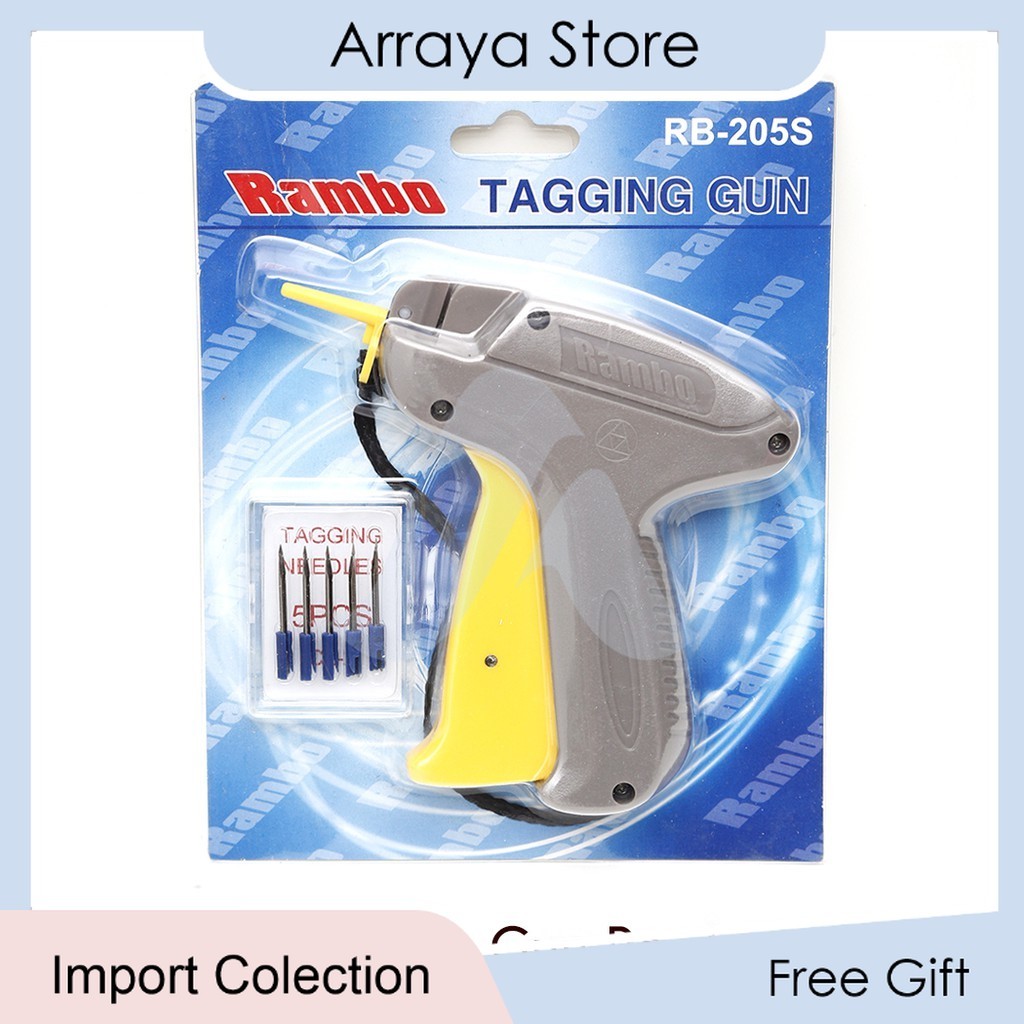 

TAG GUN RAMBO + 5 REFILL JARUM UNTUK ARROW TOP PIN TAGPIN 【Arraya Shop】