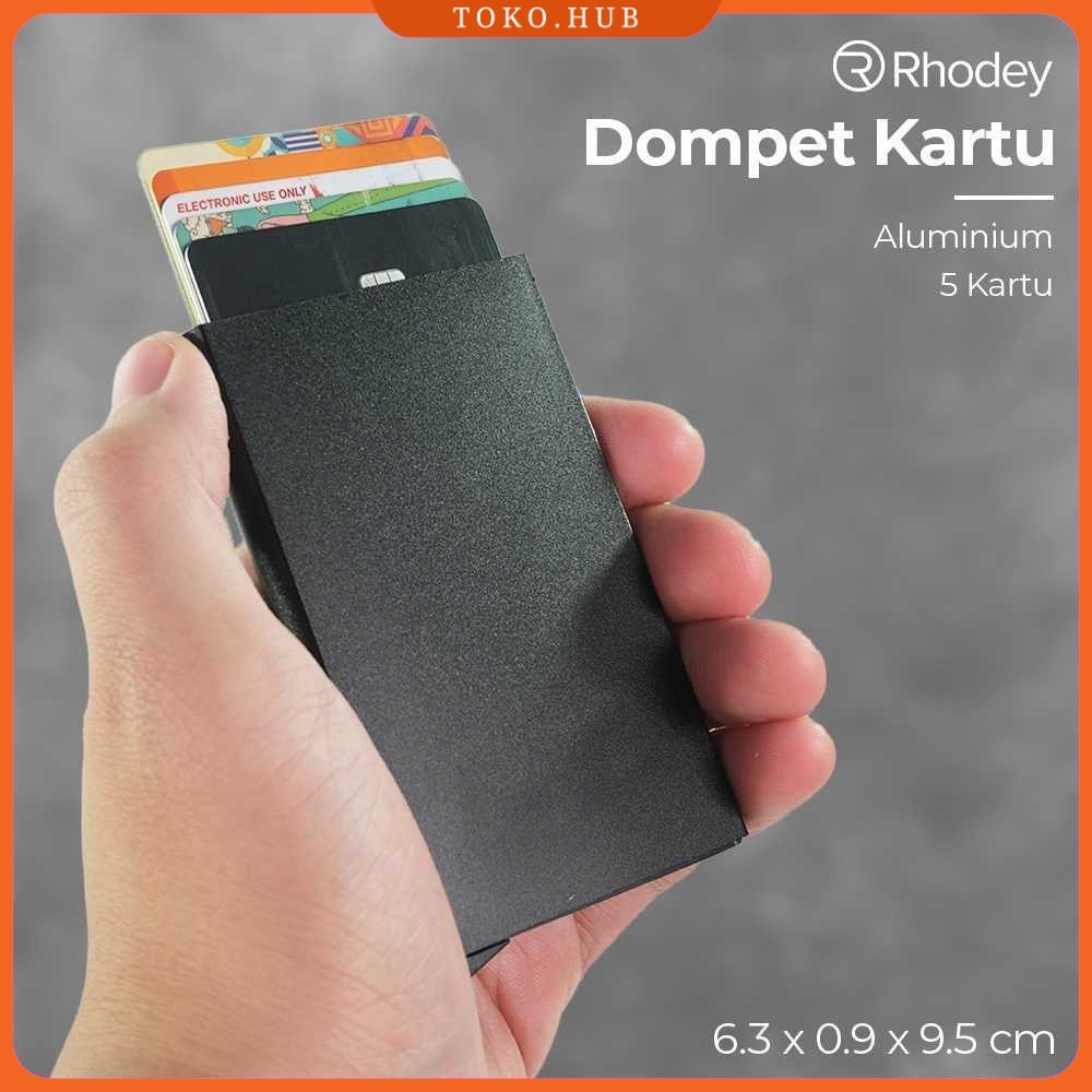 Rhodey Dompet Kartu Slim Slider Aluminium - G882