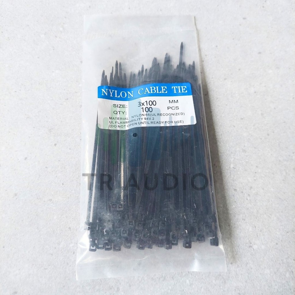 

Kabel Ties 3x100mm | Pengikat Kabel Warna Hitam Tahan Lama