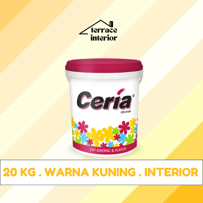 Cat Tembok Interior Propan Ceria  Warna Kuning 20 Kg