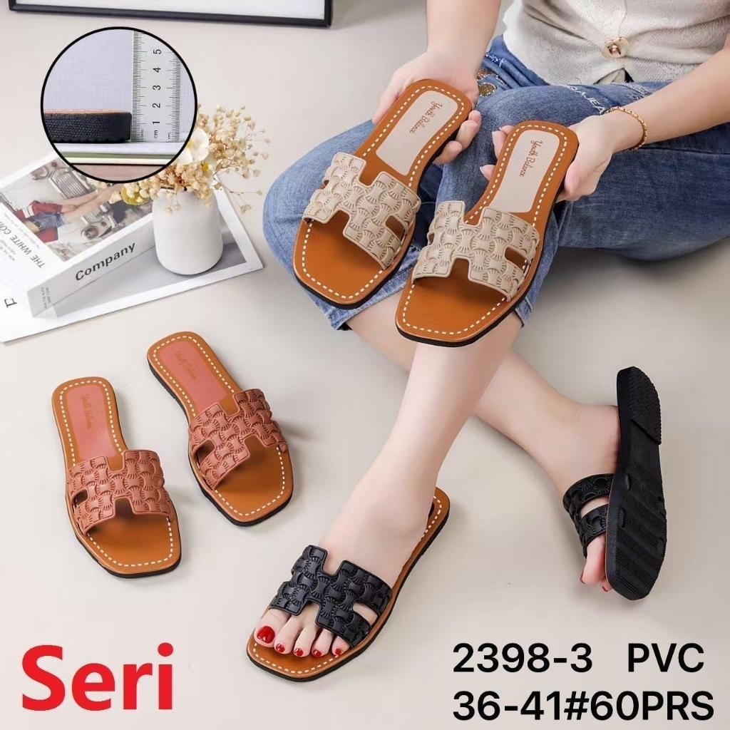 Sandal Wanita Selop Slip On Bahan Karet Youth Balance 2398-3