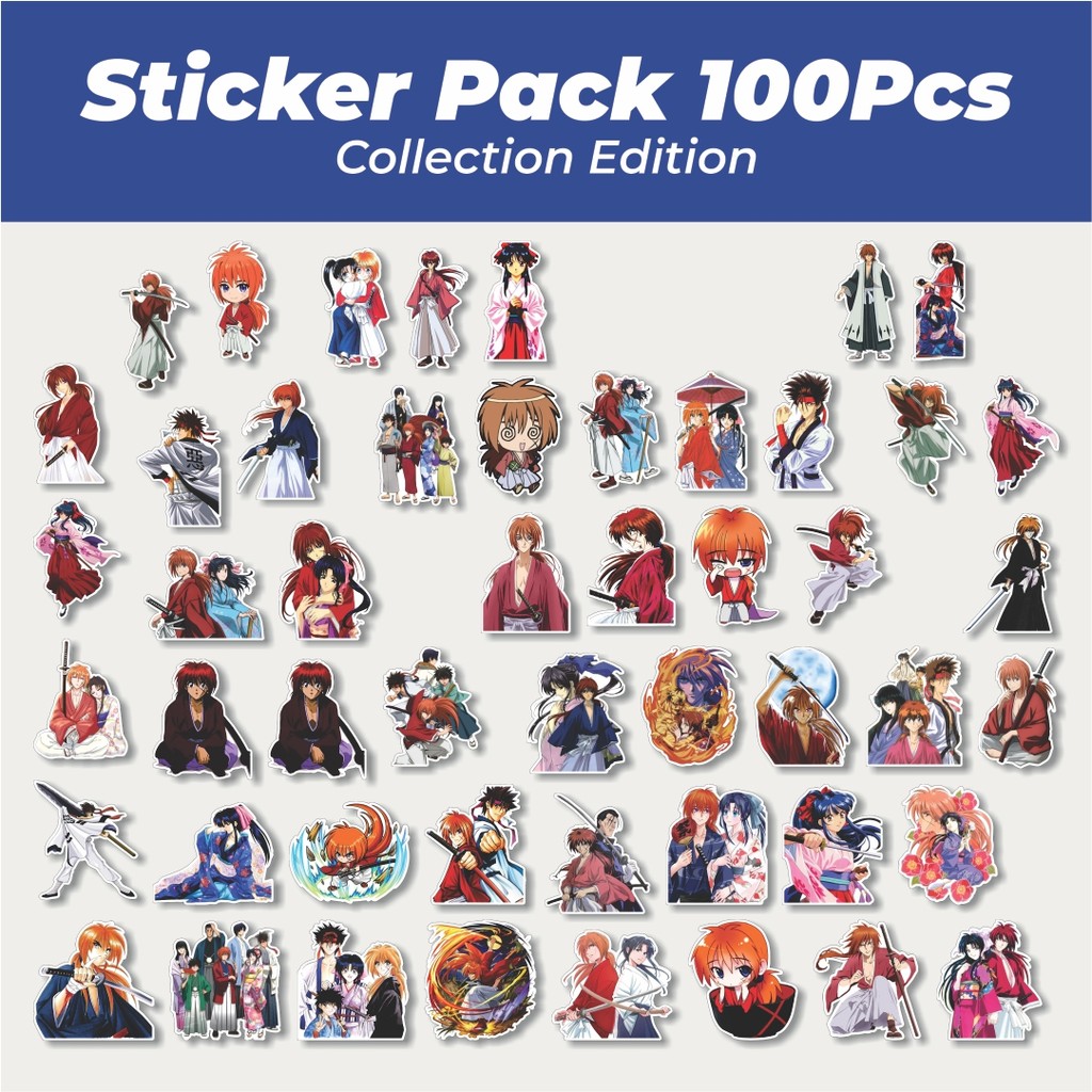 

Hot Stiker Anime Roruni Kenshin Samurai X Lucu Anti Air Stikers Berperekat Waterproof Sticker Decal Buat Motor Helm Buku Journal Koper Casing HP Laptop Botol Minum