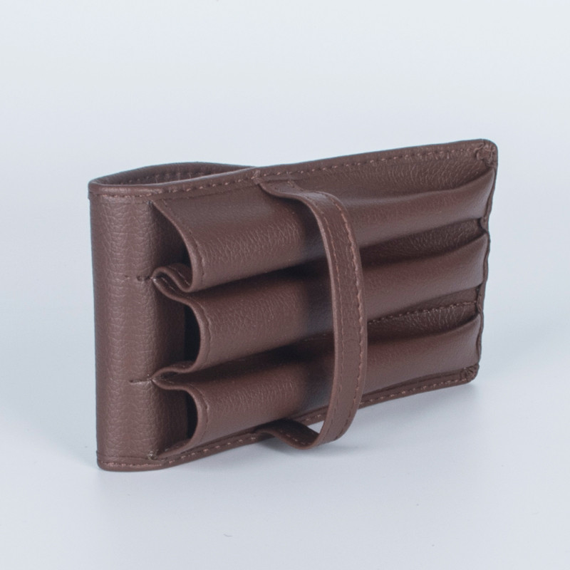 

high quality Leather Makeup Bag Case Pen Pencil Pouch Stationery Box Purse New