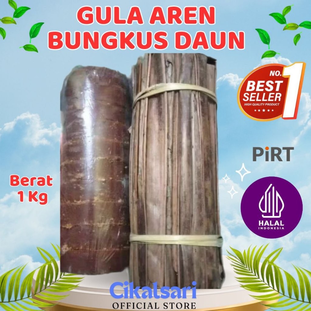 

Gula Aren Asli Bungkus Daun 1 Kg - Gula aren Lonjor - Gula Aren Bungkus Daun