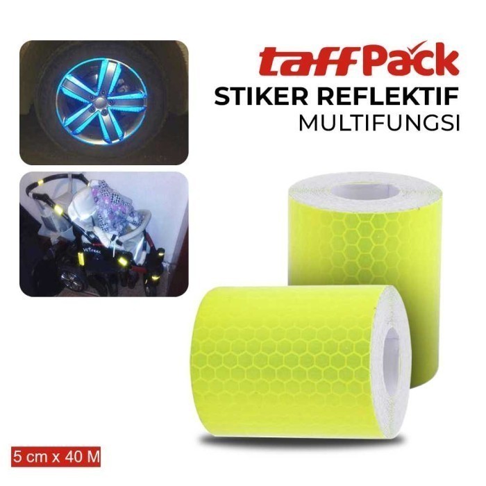 

MKKK Stiker Reflektif Multifungsi Warning Strip Tape 5cmx40M TPC942