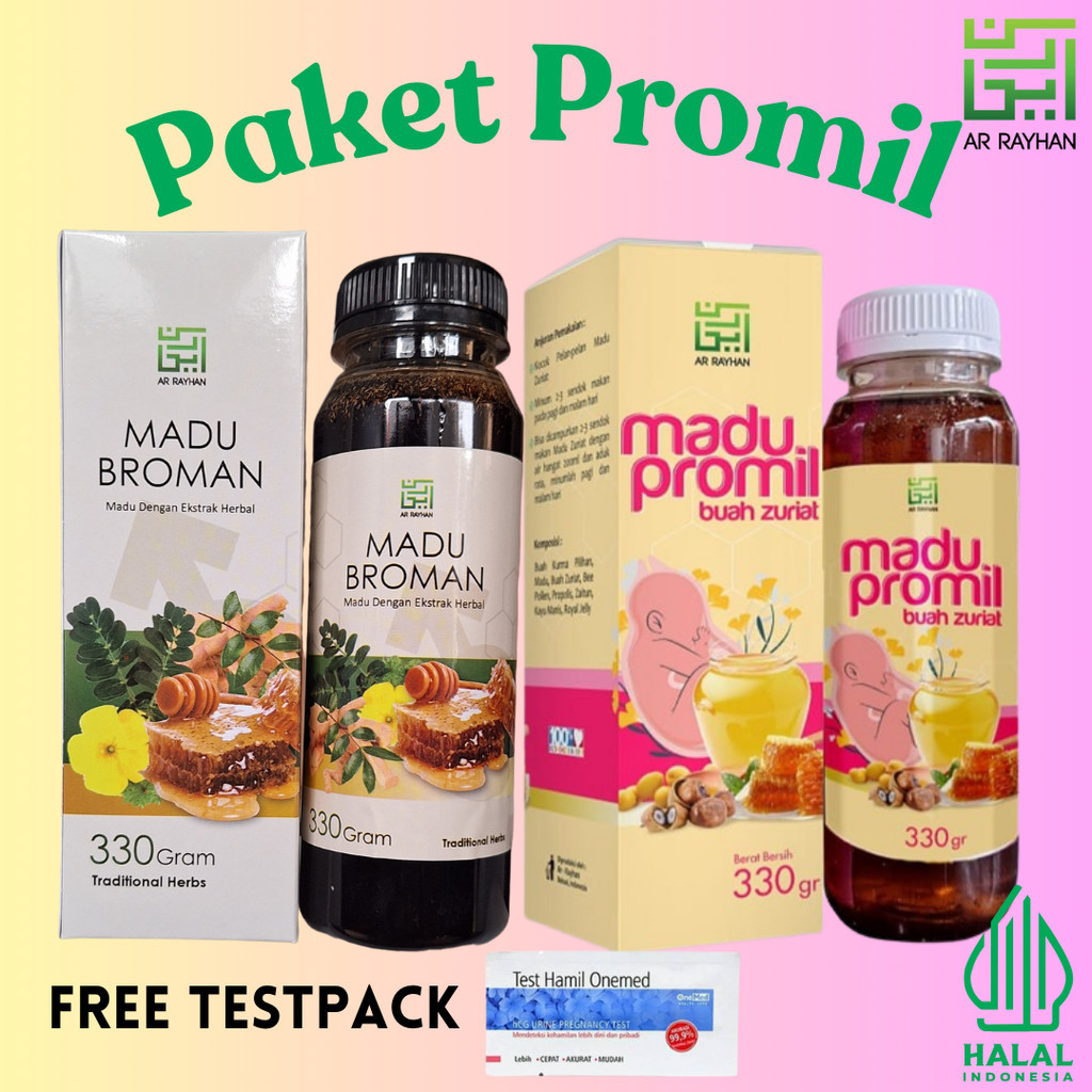 

Paket Promil Madu BROMAN plus Madu Zuriat Promil Ar-Rayhan Original Penyubur / Subur Kandungan